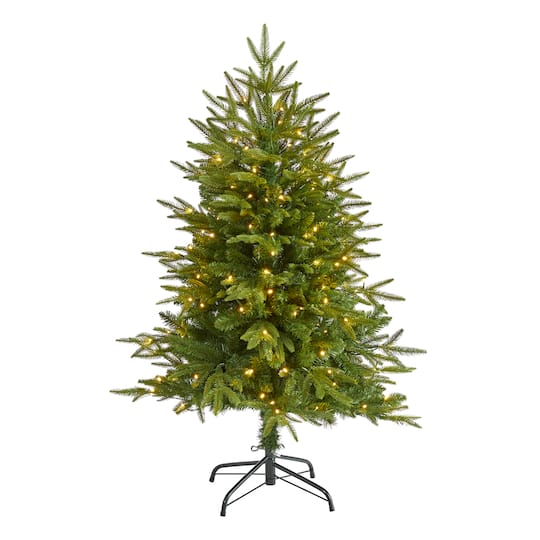 4ft. Pre-Lit Colorado Mountain Fir Artificial Christmas Tree, Clear LED Lights